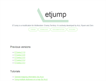 Tablet Screenshot of etjump.com